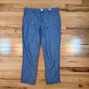 Gap 10 Blue Girlfriend Khaki Chino Womens Pants